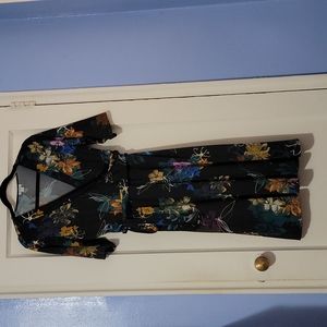 Petite XL, Faux Wrap dress calf length